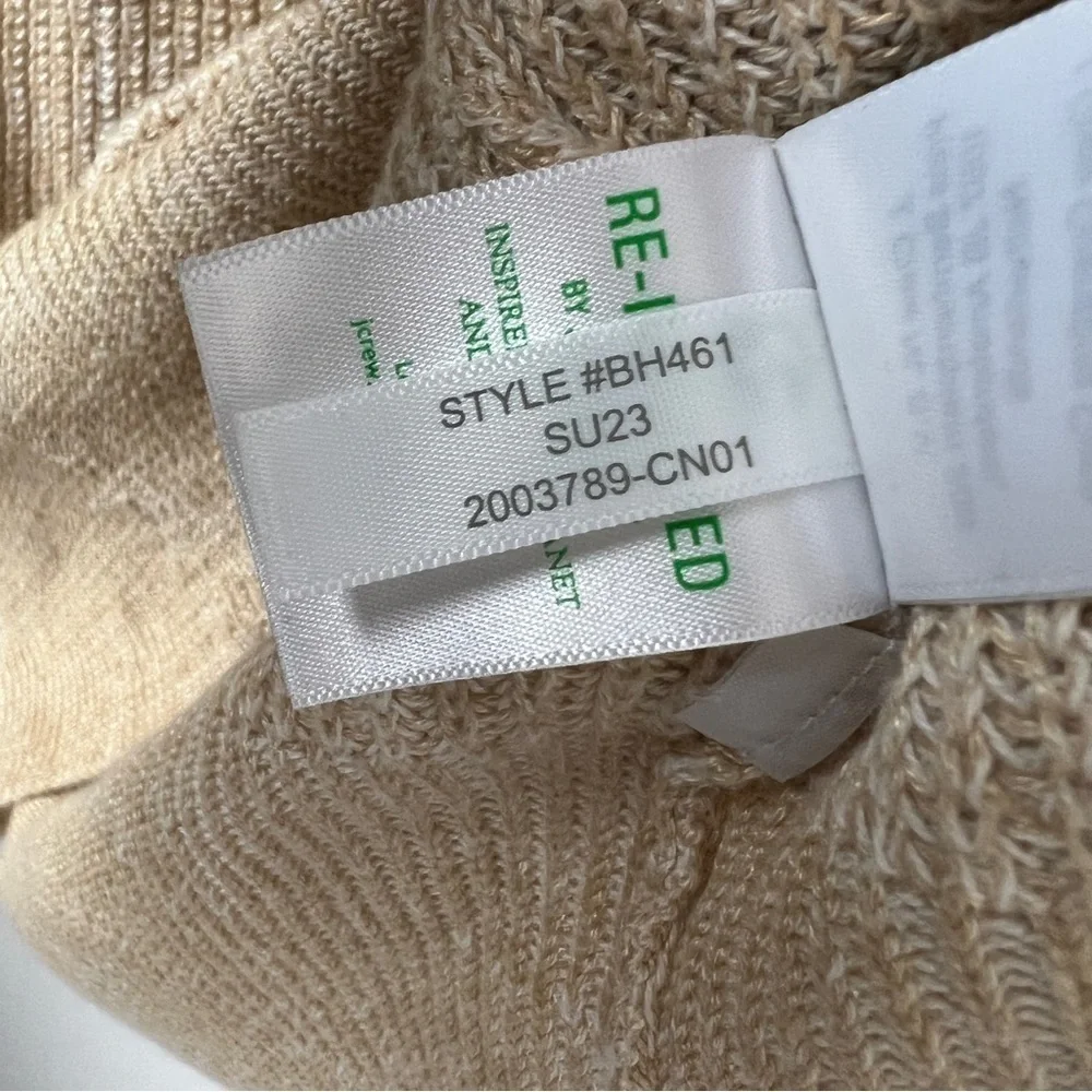 J. Crew Relaxed Cotton Linen Blend Cardigan Sweater